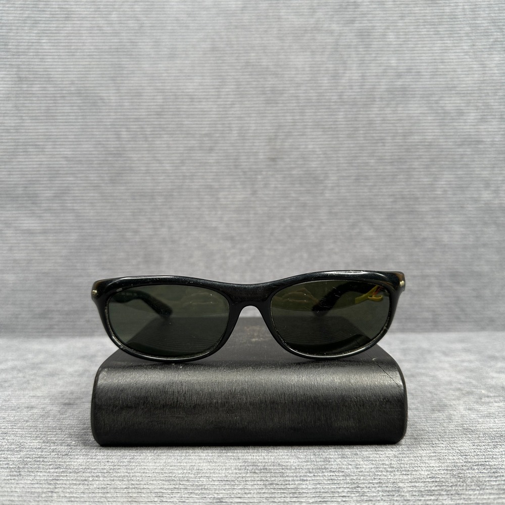Nikon NK4780-1 Vintage Black Rectangular Y2k Sunglasses Made in Japan 62-19-130